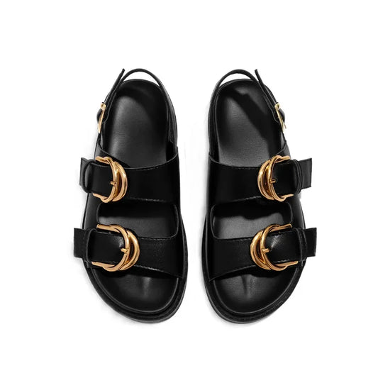 Designer Buckle Sandals