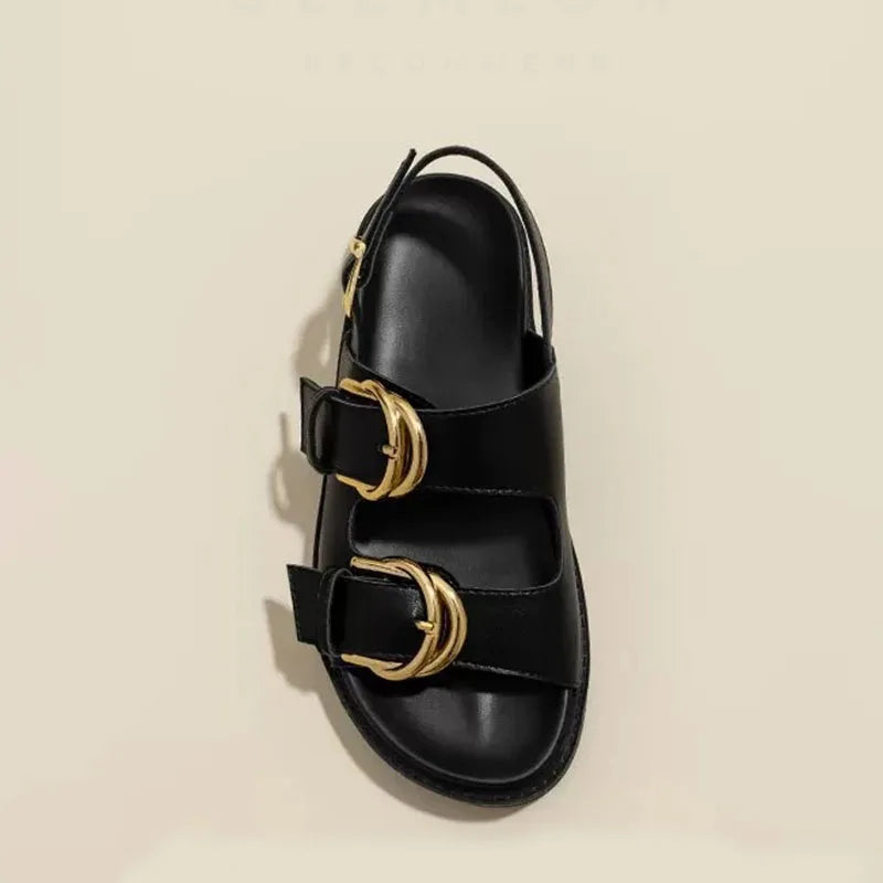 Designer Buckle Sandals